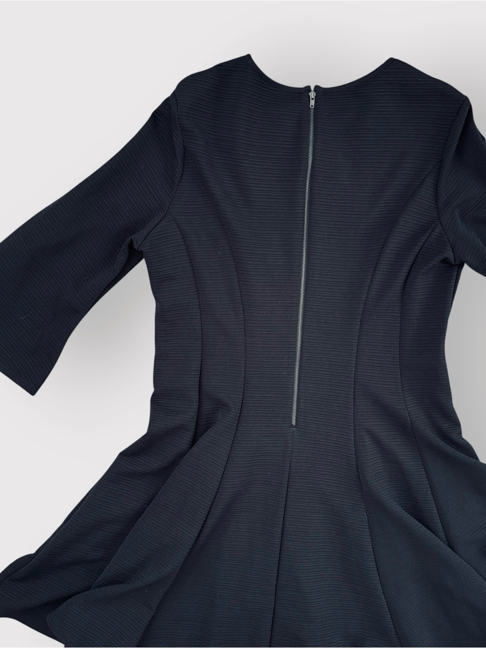 Black Keyhole Neck Fit & Flare Dress - Picture 4 of 6